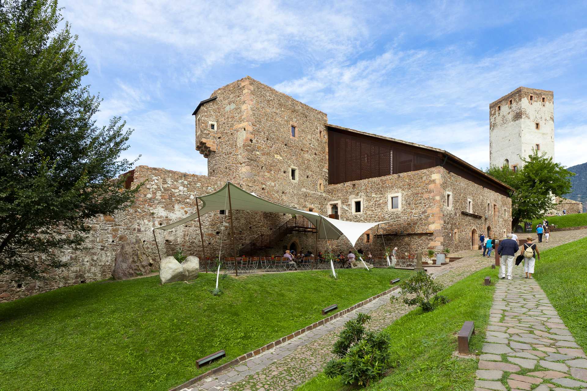 Great museum within the entire Sigmundskron Castle complex. Courtyard of Sigmundskron Castle