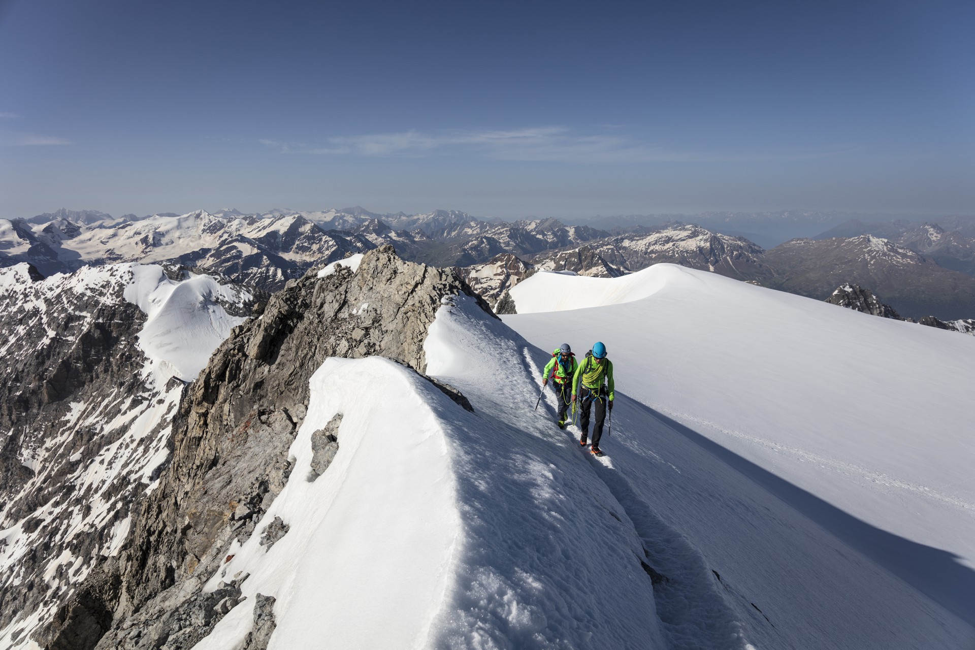 High mountain tour on the Ortles