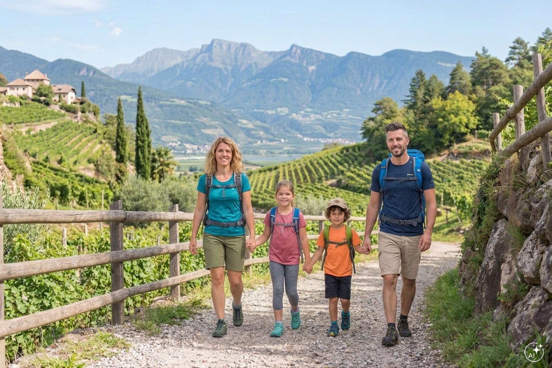 A family hike at Appiano