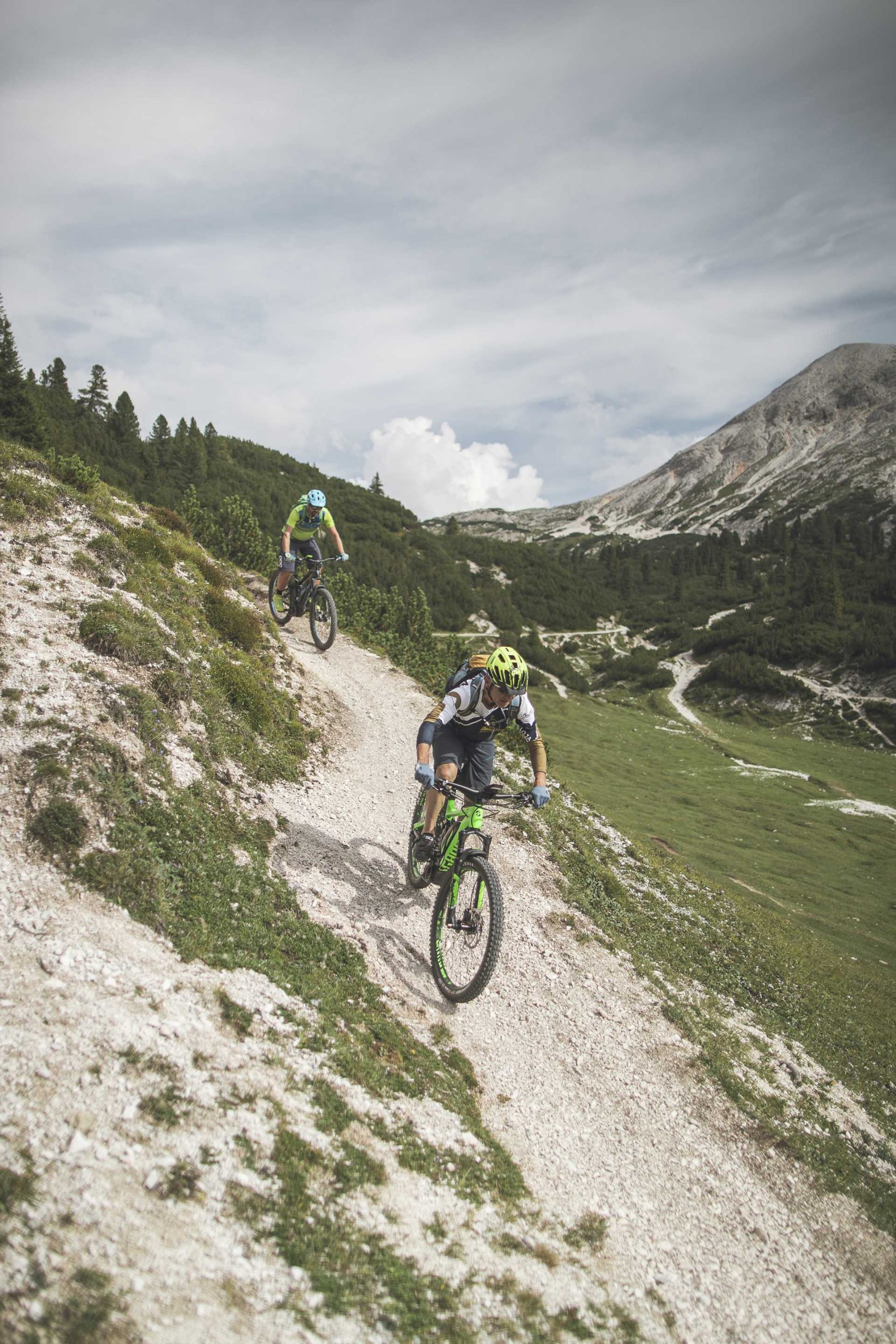 Downhill mountain biking is fun