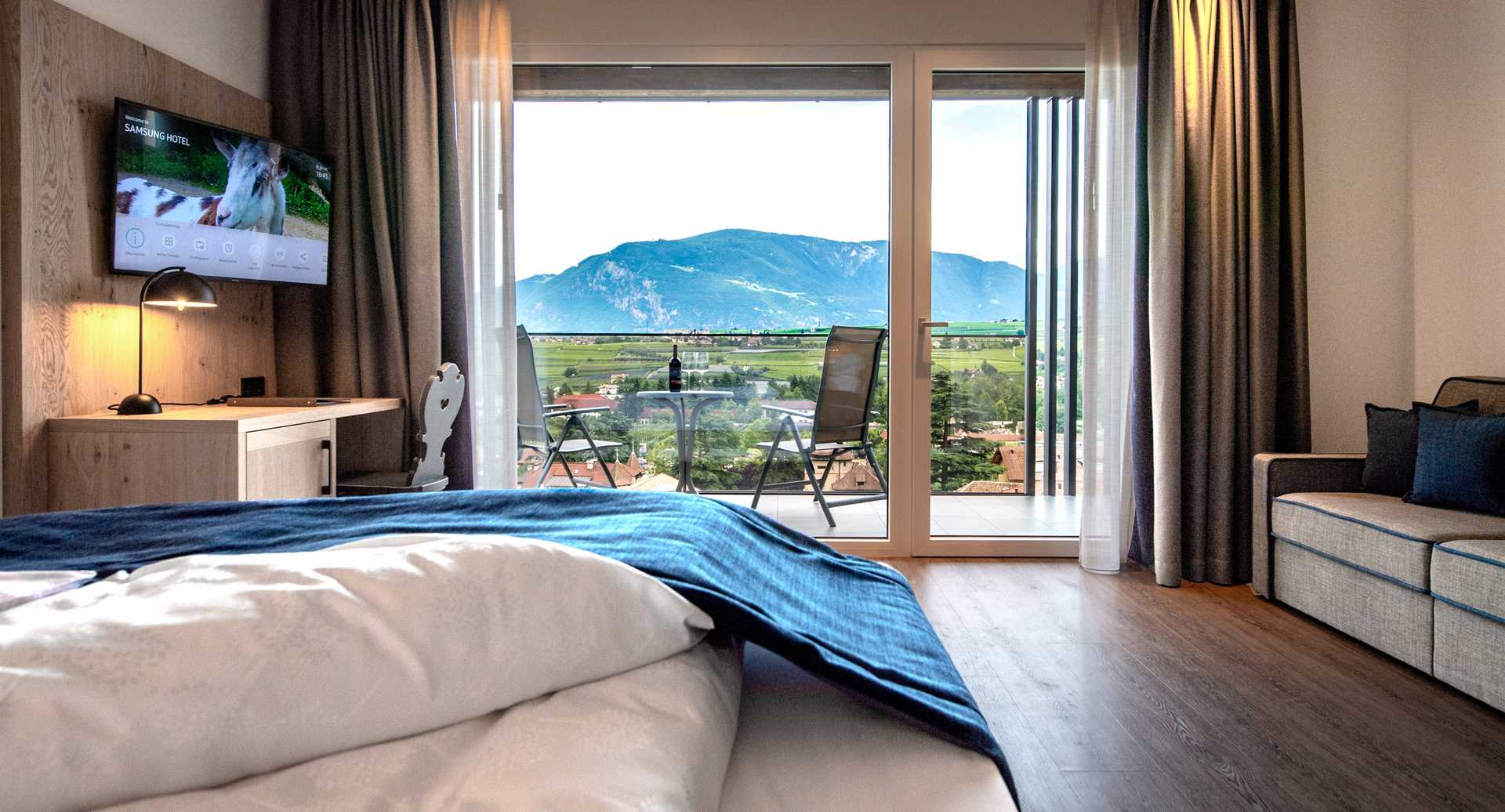 View from the bed