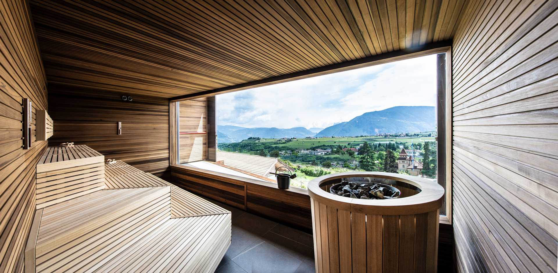 finnische Panorama Sauna
