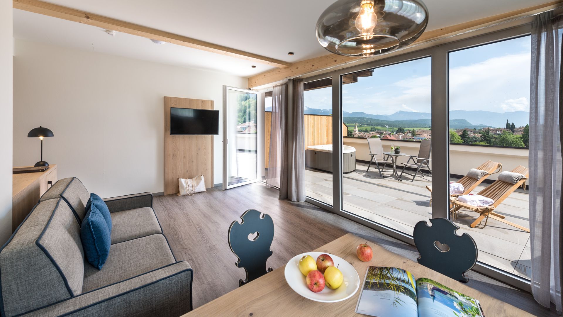 Penthouse Suite Graf - Soggiorno e terrazza
