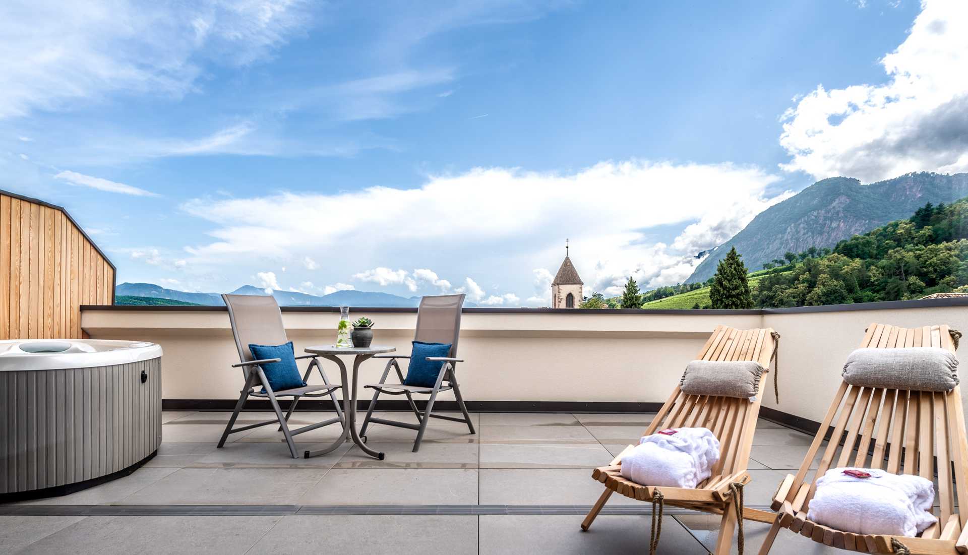View from the terrace of the Penthouse Suite "Graf"